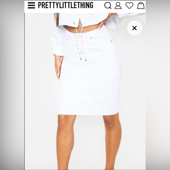 PrettyLittleThing Denim Skirt - Picture 7 of 8